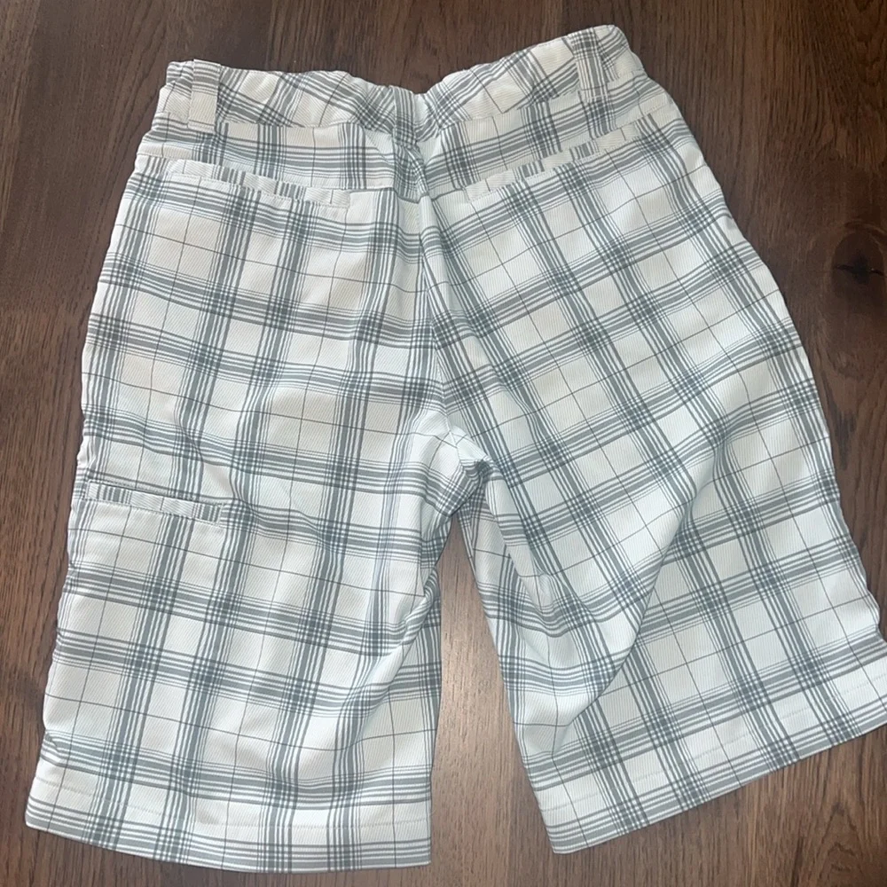 Nike Golf Boys Pale Blue with Greyish Blue Plaid 10